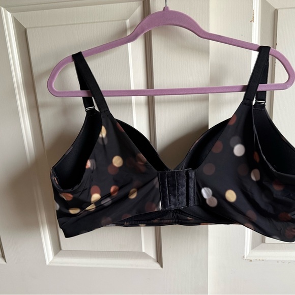 Torrid Curve Black, Brown, White Polka Dot Bra Size 44DD - Picture 5 of 7